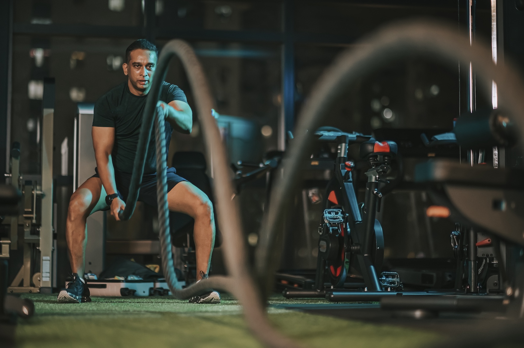 Man exercising